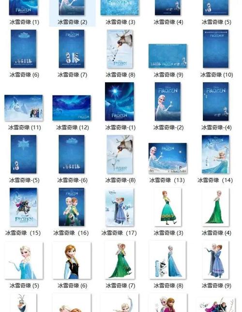 冰雪奇缘 电影-艾莎-安娜-雪宝